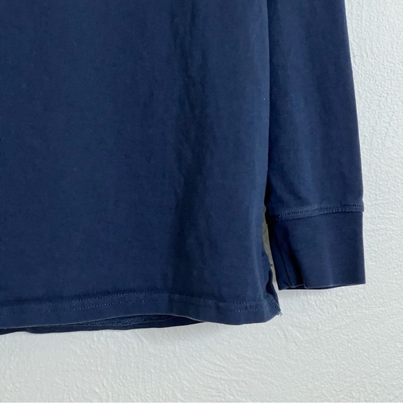 Ivory Ella Navy Blue Cotton Long Sleeve Elephant Top Size S - Picture 4 of 8